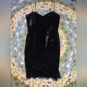 Vintage 1990s the limited velvet bodycon cocktail dress size 12 (runs small)